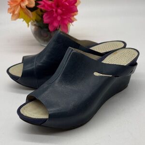 Tsubo Navy Blue Women's Mules Sandals Size 8.5 MCW9199B